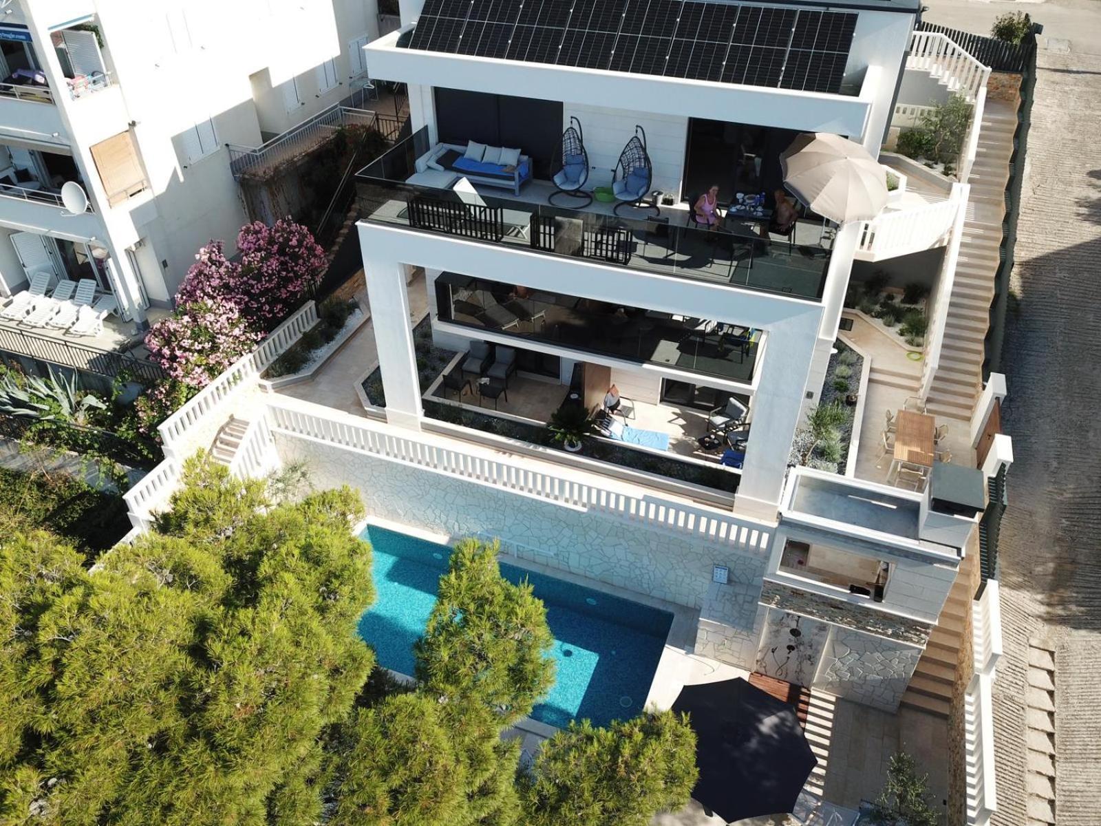 Luxury Beachfront Villa Carlisa Čiovo Exterior foto